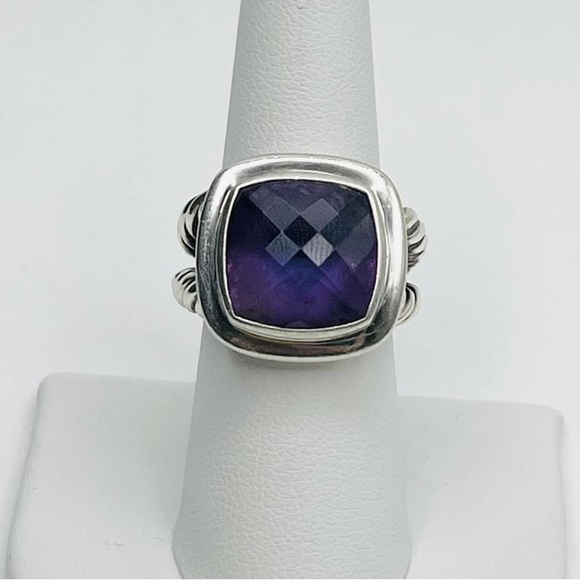 David Yurman 14mm Albion Amethyst Ring - Picture 2 of 6